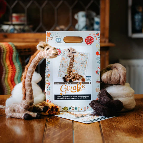 Giraffe needle felting kit