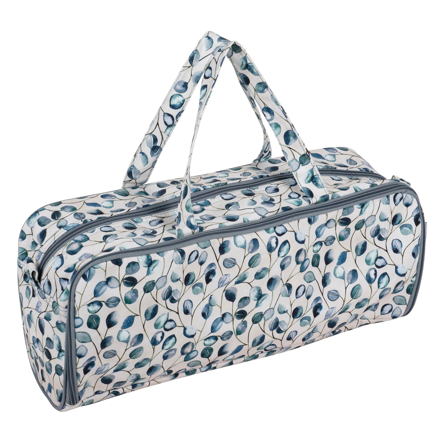 Knitting bag with pin case botanical